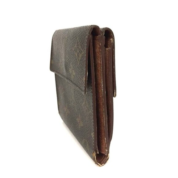 011067D Louis Vuitton Wallet Monogram Portefeiulle Elise Trifold - Picture 3 of 9